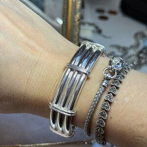 Elegant Chunky Silver Bracelet